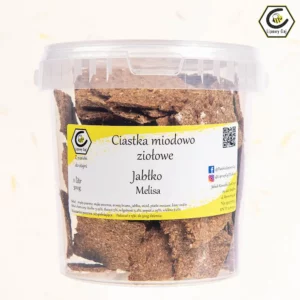 Ciastka miodowo ziołowe – Jabłko Melisa - 300g